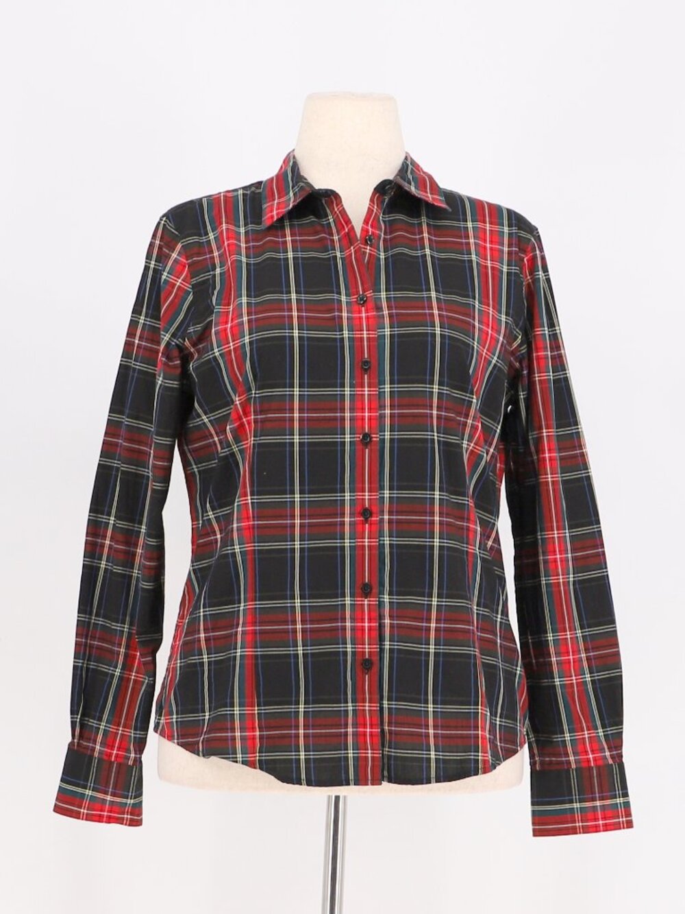 BROOKS BROTHERS Women's Tartan Plaid Cotton Long Sleeve Shirt Size 12